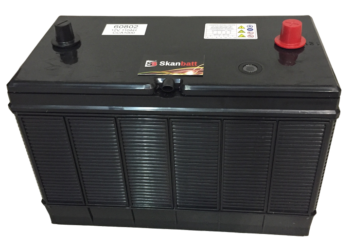 Skanbatt Startbatteri 12V 110Ah 1000Cca +Midtstilt shown in product view
