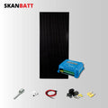 SKANBATT 158x68,5 - 220w Black Aero komplett kit med Victron BT MPPT