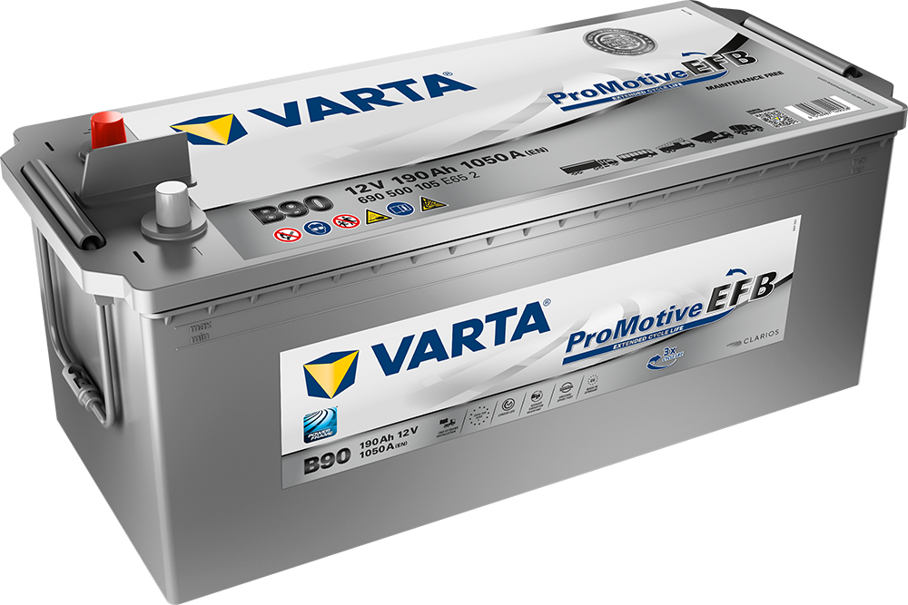 Varta Promotive Efb Batteri 12V 190Ah 1050Cca +Venstre B90 shown in product view
