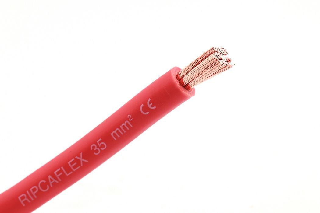 Batterikabel 25Mm2 - Rød - 10 Meter Rull shown in product view