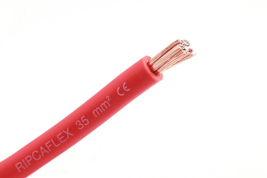 Batterikabel 25Mm2 - Rød - 10 Meter Rull shown in product view