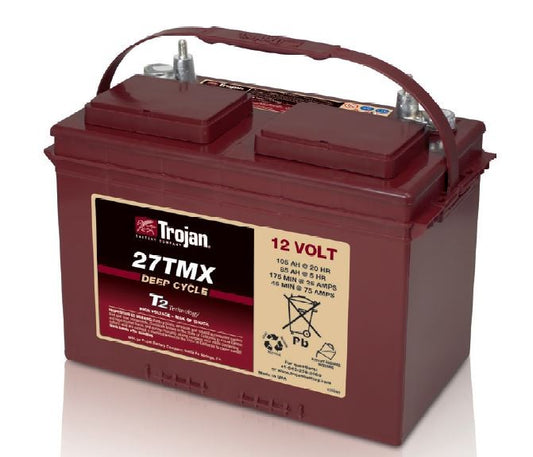 Trojan Deep Cycle Traksjonsbatteri 105Ah +Venstre shown in product view
