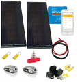SKANBATT 2x 162x51 - 300w AERO 2x150W Black komplett kit med VICTRON BT MPPT