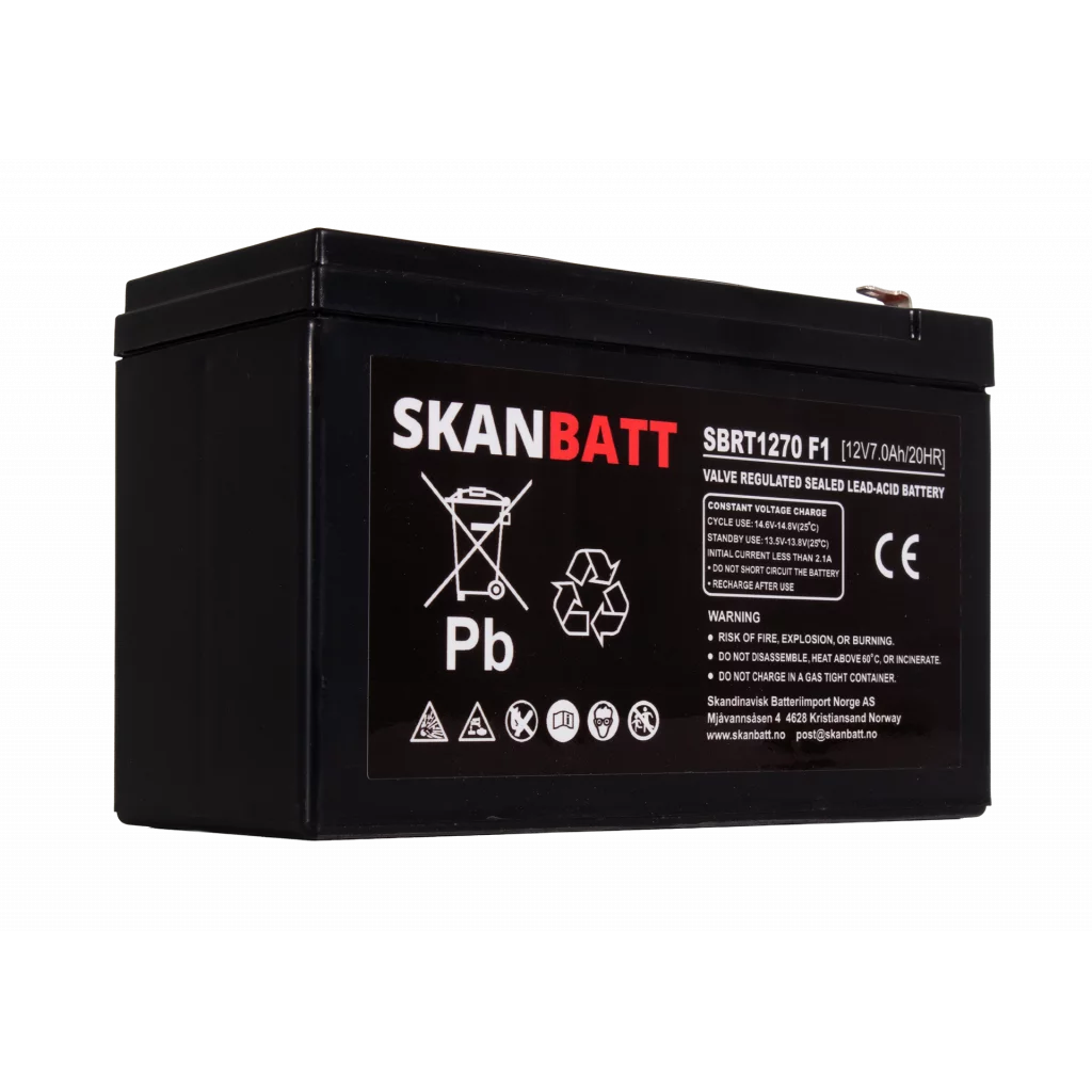 RITAR AGM Batteri 12V 7AH (151x65x94mm) F2
