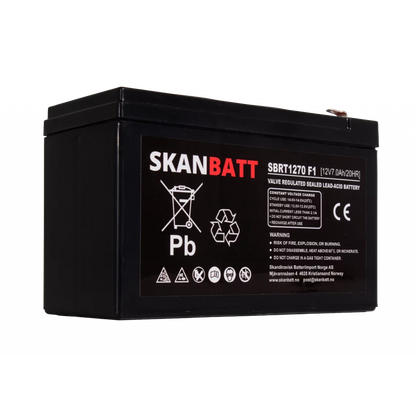 RITAR AGM Batteri 12V 7AH (151x65x94mm) F2