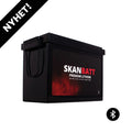 SKANBATT Premium Lithium - 24V 100Ah 100A BMS - 345x190x245mm - Bluetooth - 8 Års garanti