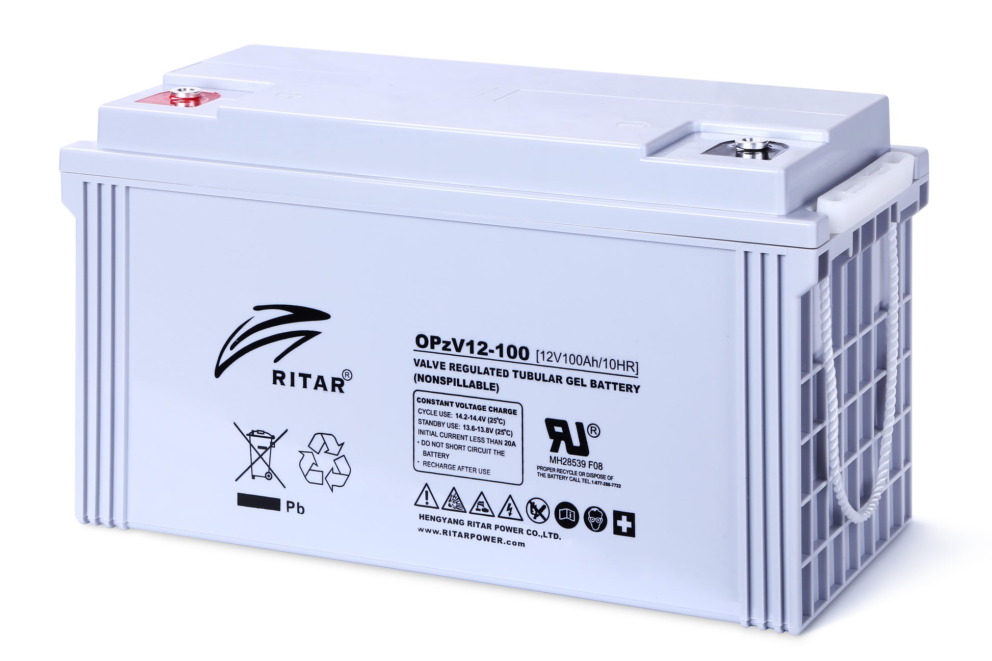 Ritar Opzv Serien Gel Batteri 12V 100Ah shown in product view