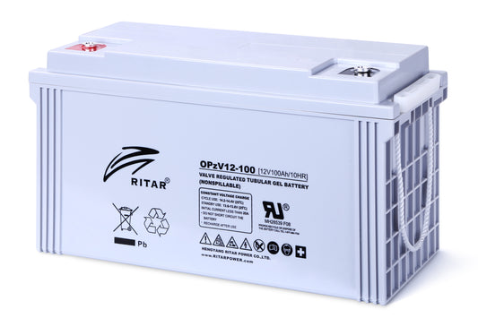 Ritar Opzv Serien Gel Batteri 12V 100Ah shown in product view