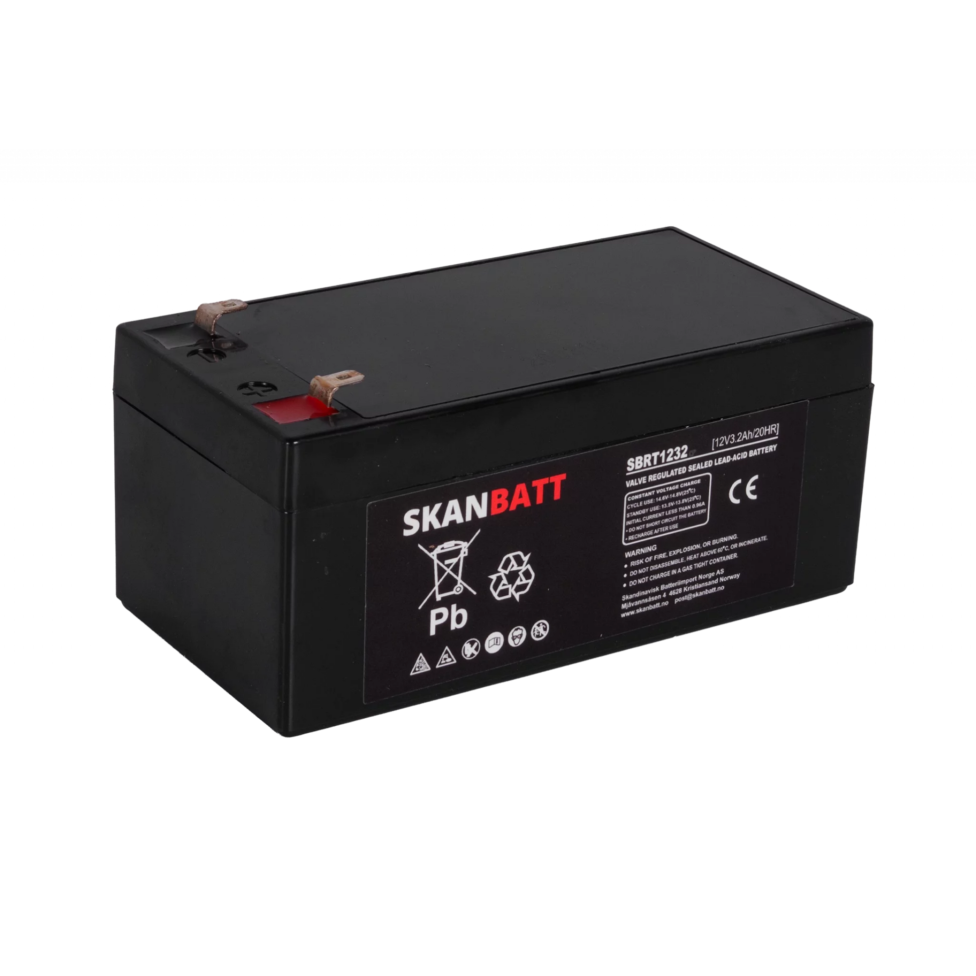 Ritar AGM Batteri 12V 3 / 2Ah (134X67X61Mm) F1