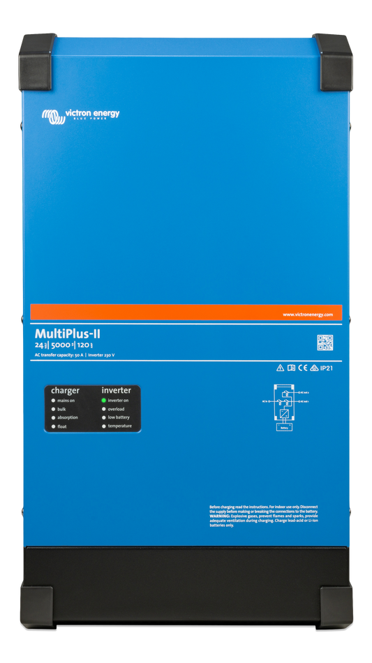 VICTRON Multiplus-II C12/5000/220-50 kombi inverter og lader shown in product view