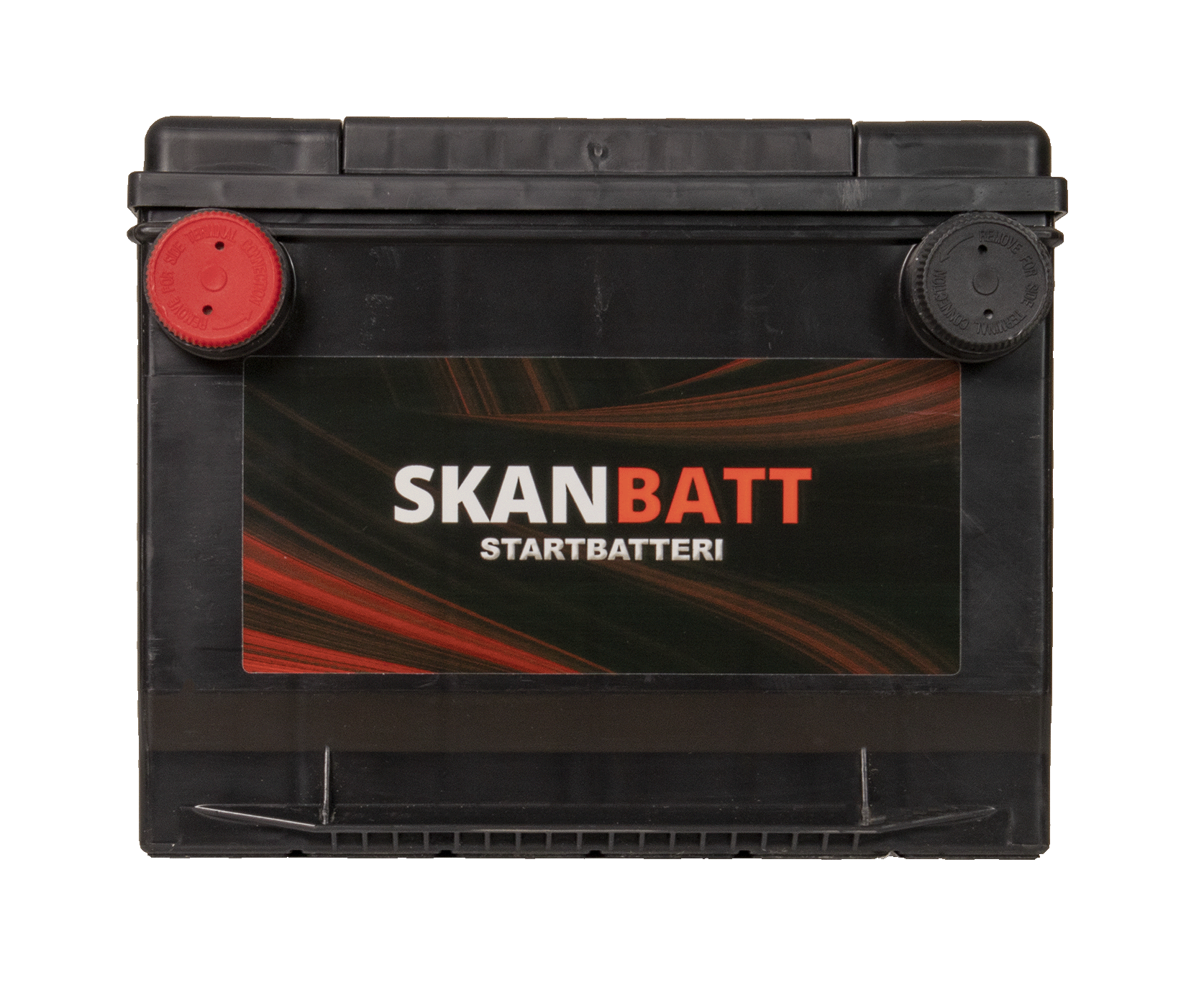 Skanbatt Startbatteri 12V 65Ah 650Cca +Venstre label detail