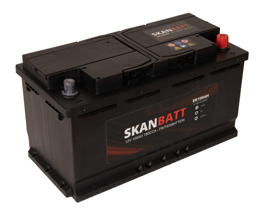 Skanbatt Fritidsbatteri 12V 100Ah 780Cca +Høyre shown in product view