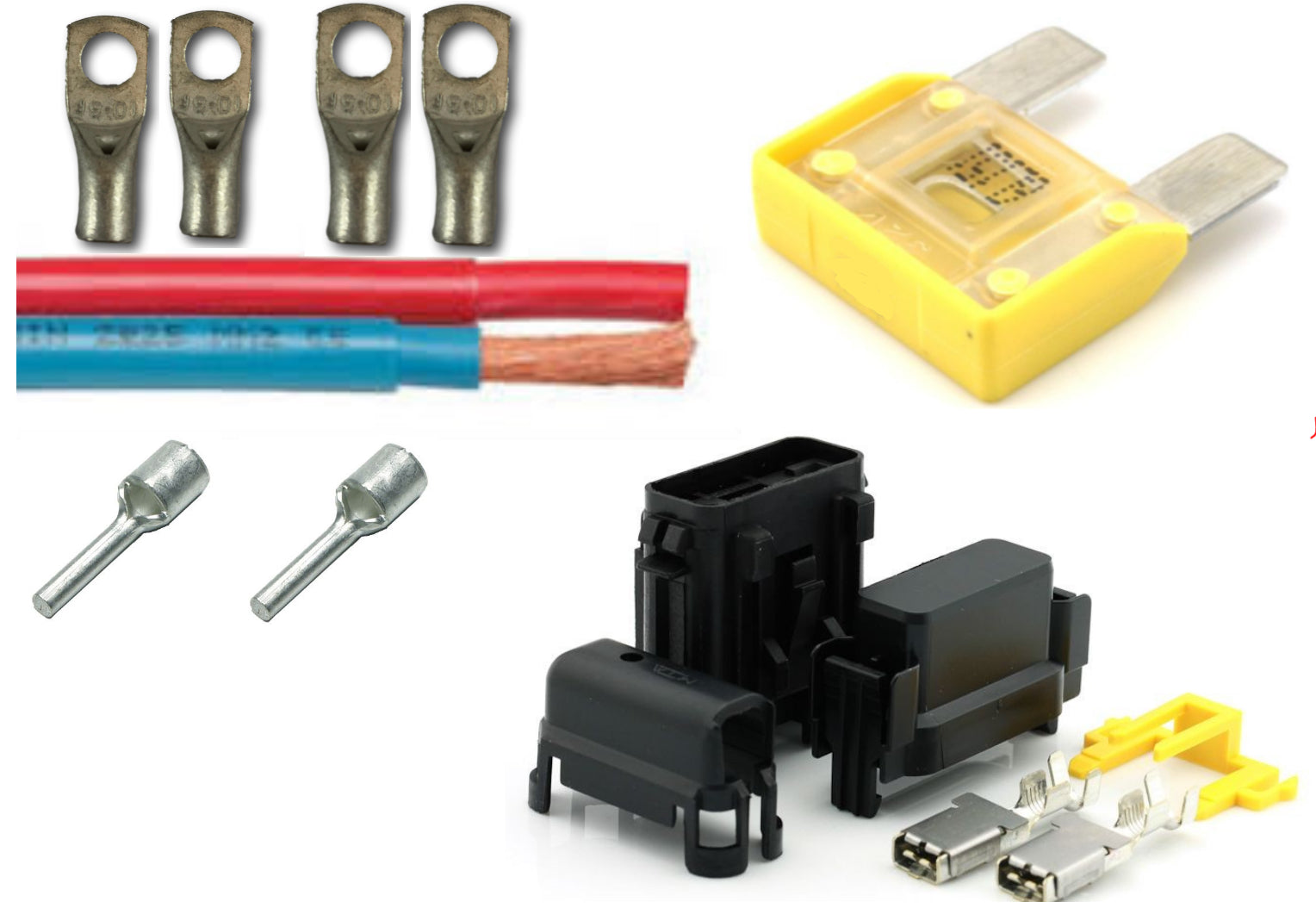 Vl230V Ladekabelpakke 30A 2M 2X10Mm2 40A Sikring M Holder 1 Pr. Kanal shown in product view