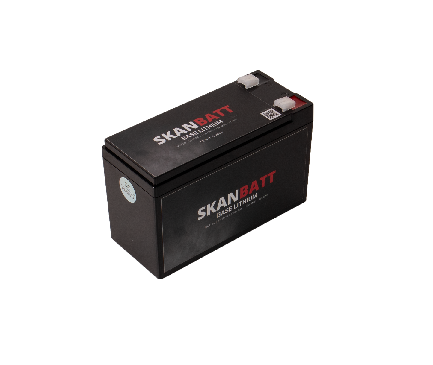 SKANBATT Base Lithium - 12V 9Ah 10A BMS - 150x65x95mm - 3 Års garanti shown in product view