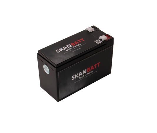 SKANBATT Base Lithium - 12V 9Ah 10A BMS - 150x65x95mm - 3 Års garanti shown in product view