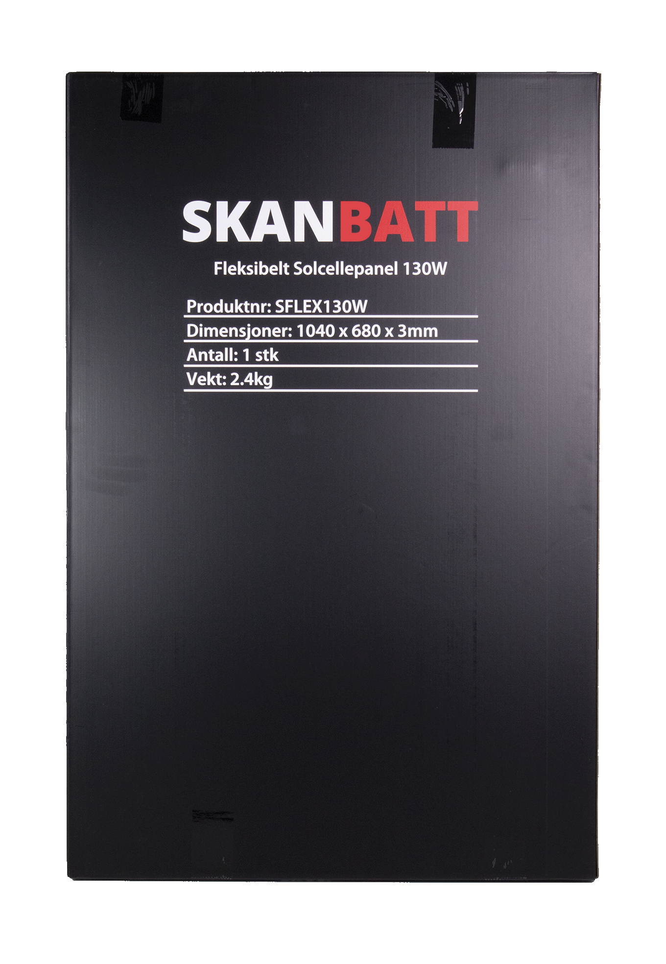 Skanbatt Fleksibelt Solcellepanel 130W - Etfe - 1040X680X3Mm shown in detail view