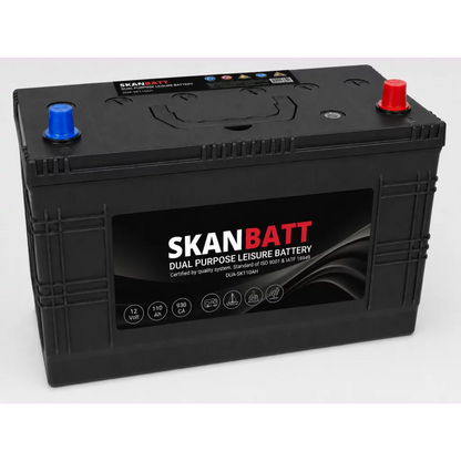 SKANBATT Dual Purpose 12V 110AH 960CA (346x173x227mm) +R