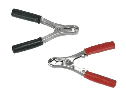 Batteriklemmer 80A - Sett Sort/Rød - Isolert shown in product view