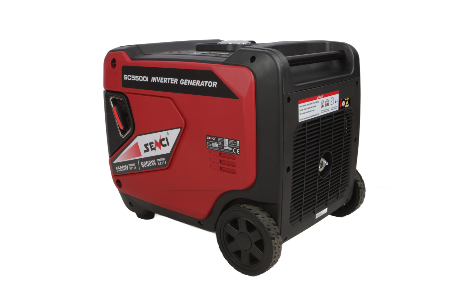 Senci Sc5500I Inverter Aggregat - Bensin - Max 6000W - Ats - Elektrisk Start - inkl. klargjøring shown in angle view