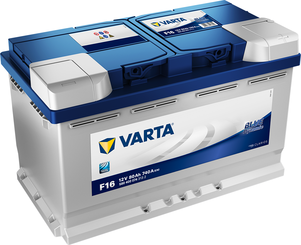 Varta Blue Dynamic Batteri 12V 80Ah 740Cca +Høyre F16 shown in product view