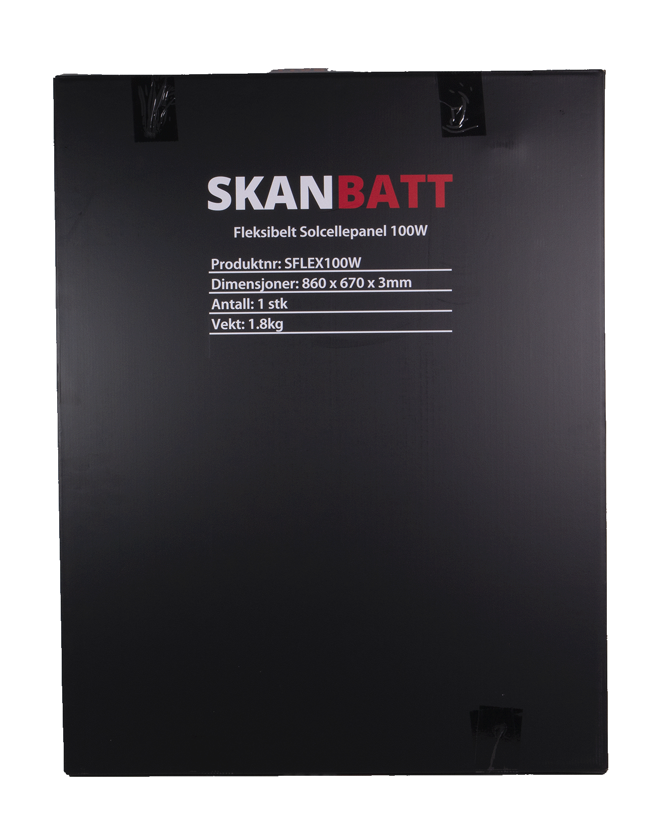 Skanbatt Fleksibelt Solcellepanel 100W - Etfe - 860X670X3Mm shown in detail view