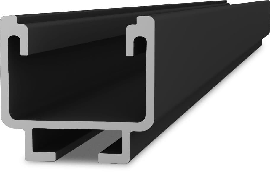K2 Solidrail Light; 4.80 M Black shown in product view
