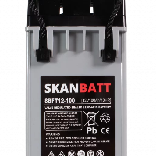 RITAR AGM Batteri 12V 100AH - Frontterminaler