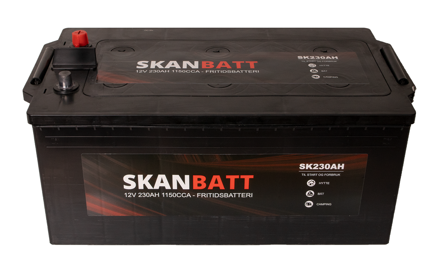 Skanbatt Fritidsbatteri 12V 230Ah 1150Cca +Venstre shown in detail view