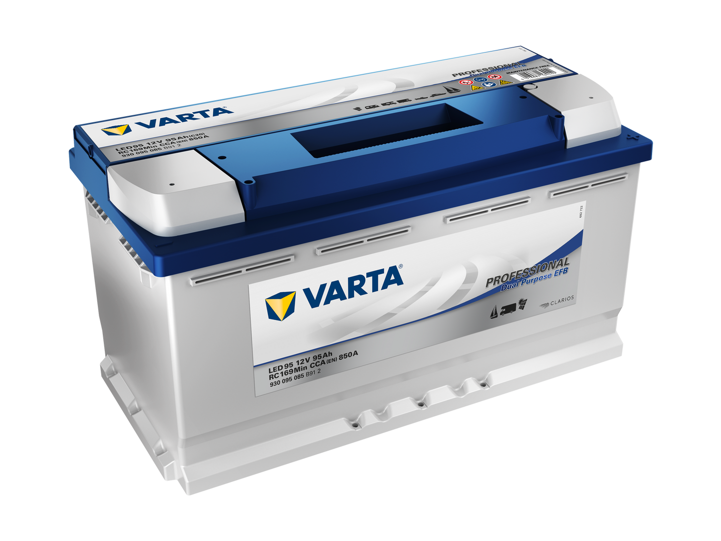 Varta Fritidsbatteri Efb Batteri 12V 95Ah 850Cca +Høyre Led95 shown in product view