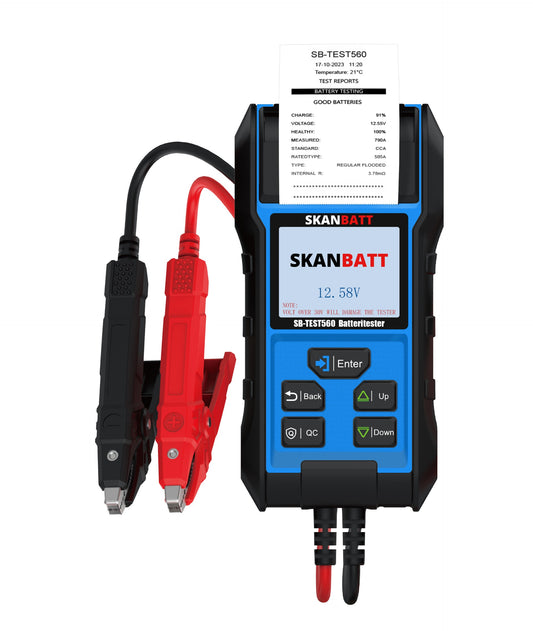 Skanbatt Elektronisk Batteritester Med Skriver - Pro shown in product view