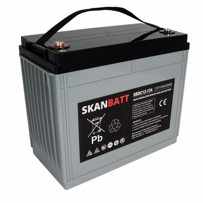 RITAR AGM Deep Cycle Batteri 12V 134AH C10 (340x173x280mm) +venstre