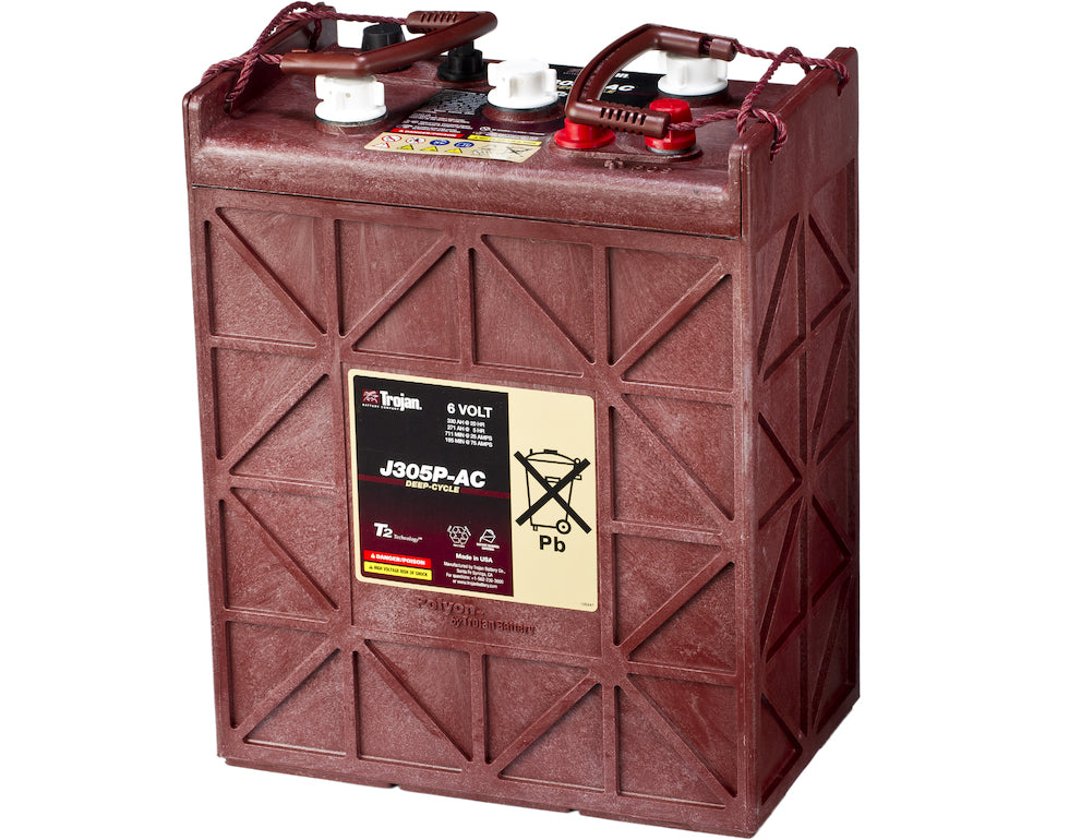Trojan Deep Cycle Traksjonsbatteri 6V 330Ah +Diagonalt shown in product view