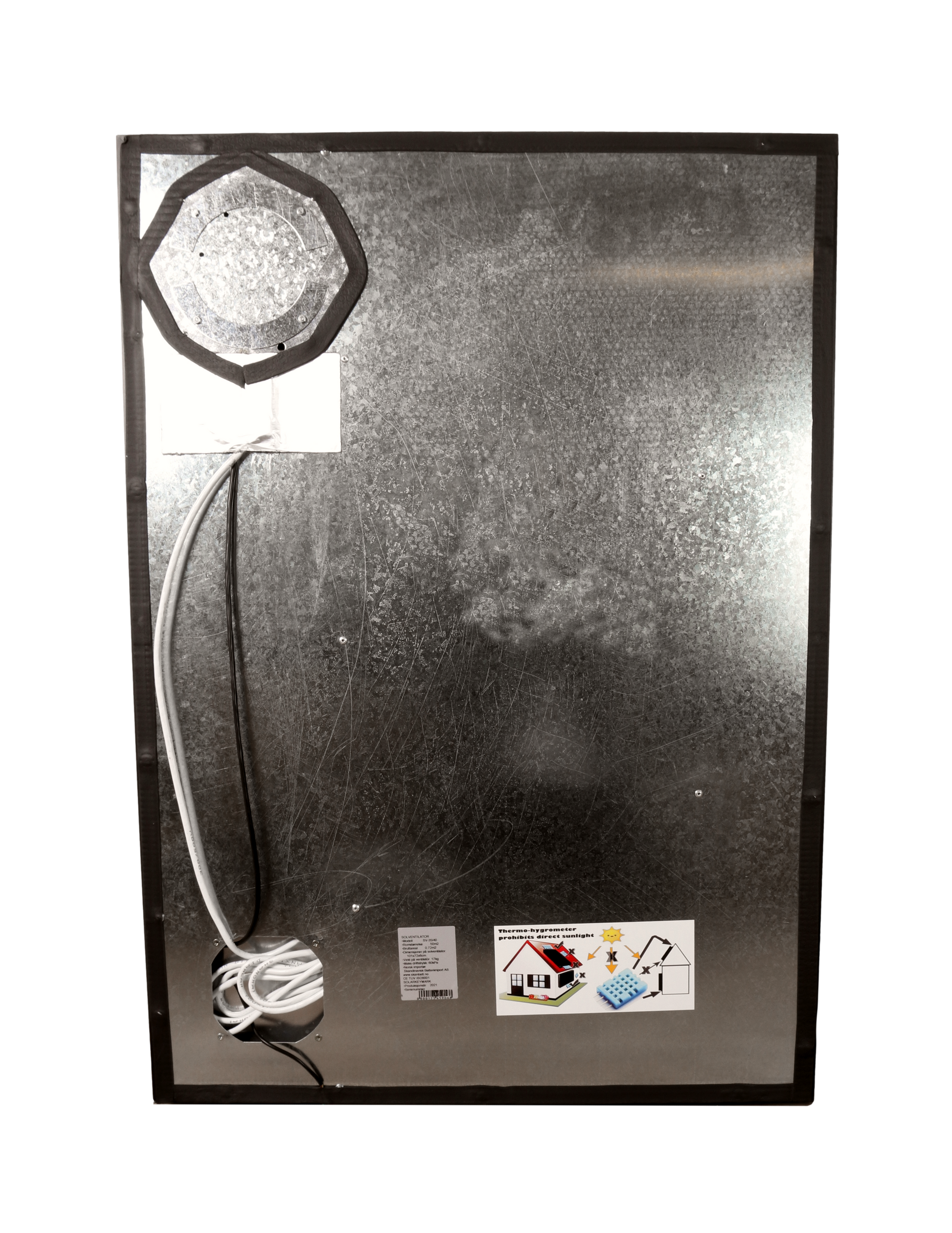 Skanbatt Solventilator Sv-40 - Lcd Display - Motoriserte Ventiler - 98M3/H Luftvolum3 shown in detail view