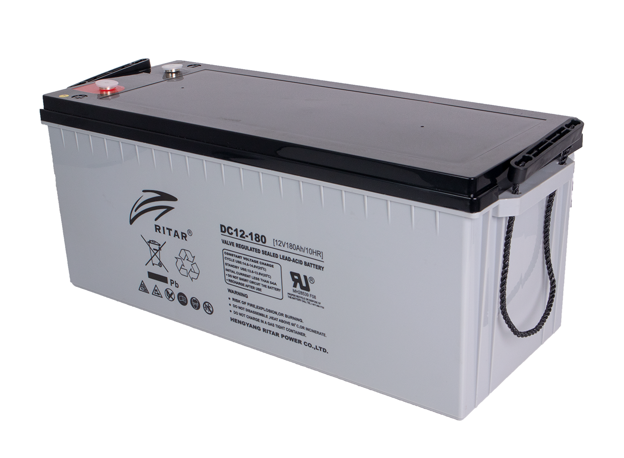 Ritar Agm Deep Cycle Batteri 12V 180Ah C10 +Høyre shown in product view