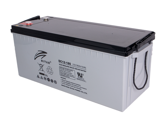 Ritar Agm Deep Cycle Batteri 12V 180Ah C10 +Høyre shown in product view