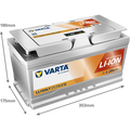 VARTA Lithium LL150 12V 150Ah - HEAT - Bluetooth (353x175x190mm)