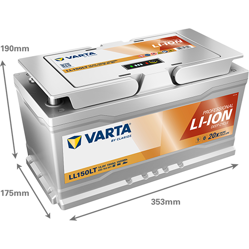 Varta Lithium Ll150 12V 150Ah - Heat - Bluetooth shown in product view