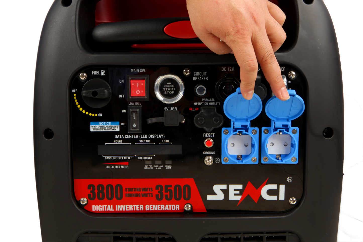 Senci Sc4000Ie-O Inverter Aggregat - Bensin - Max 3800W - Ats - Elektrisk Start - inkl. klargjøring shown in detail view