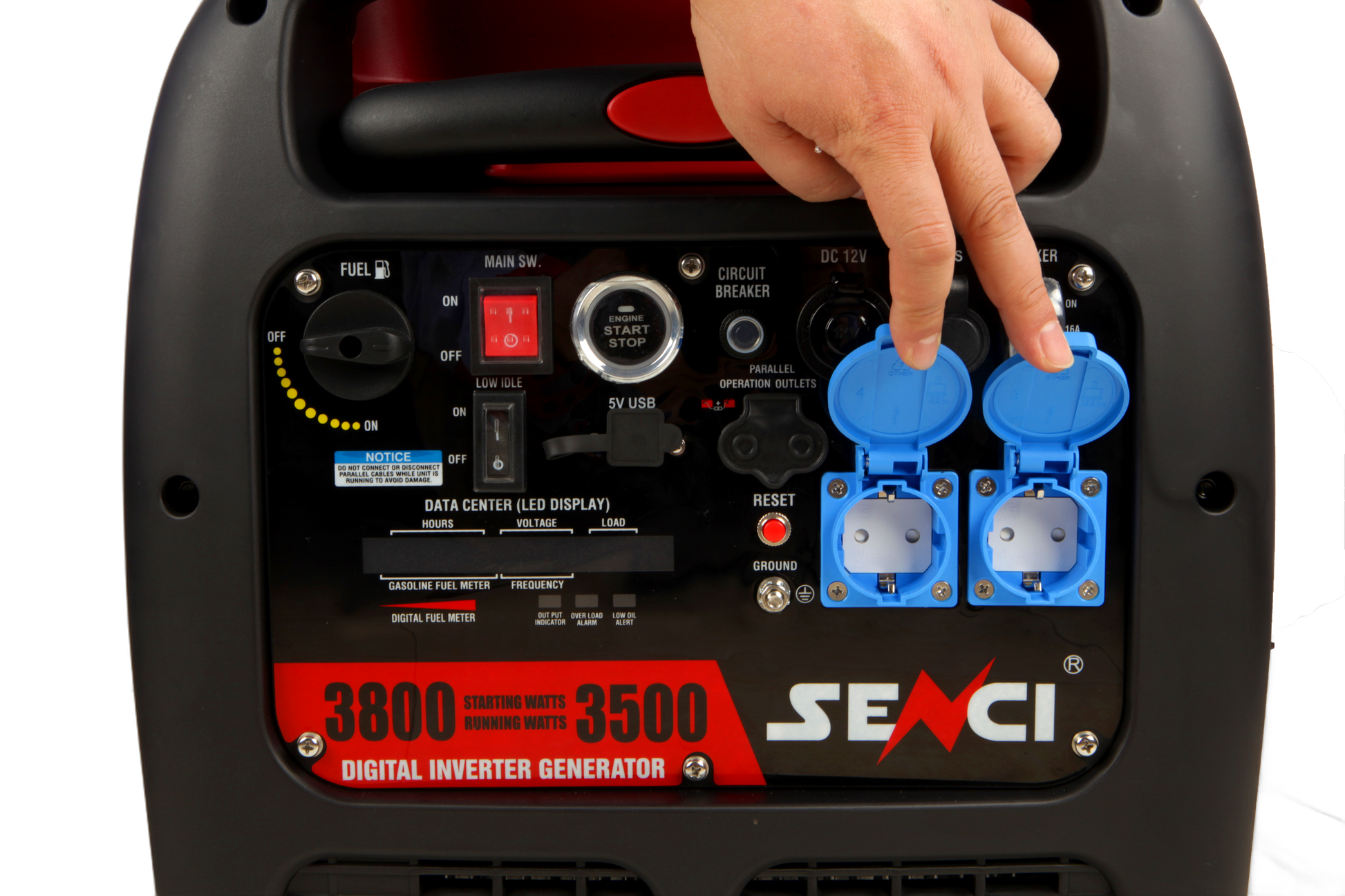Senci Sc4000Ie-O Inverter Aggregat - Bensin - Max 3800W - Ats - Elektrisk Start - inkl. klargjøring shown in detail view