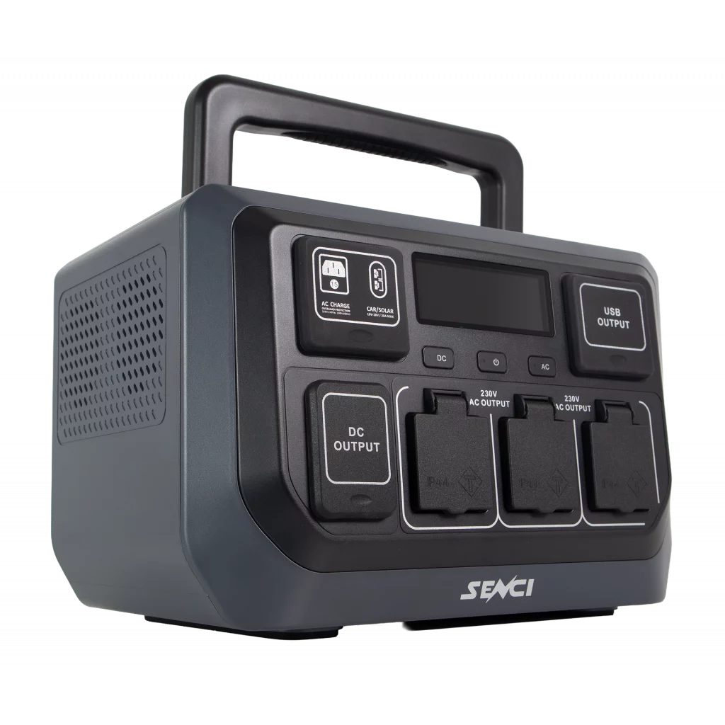 SENCI Lithium LPS 1152Wh Power Station med 1200W (2400W) sinus inverter