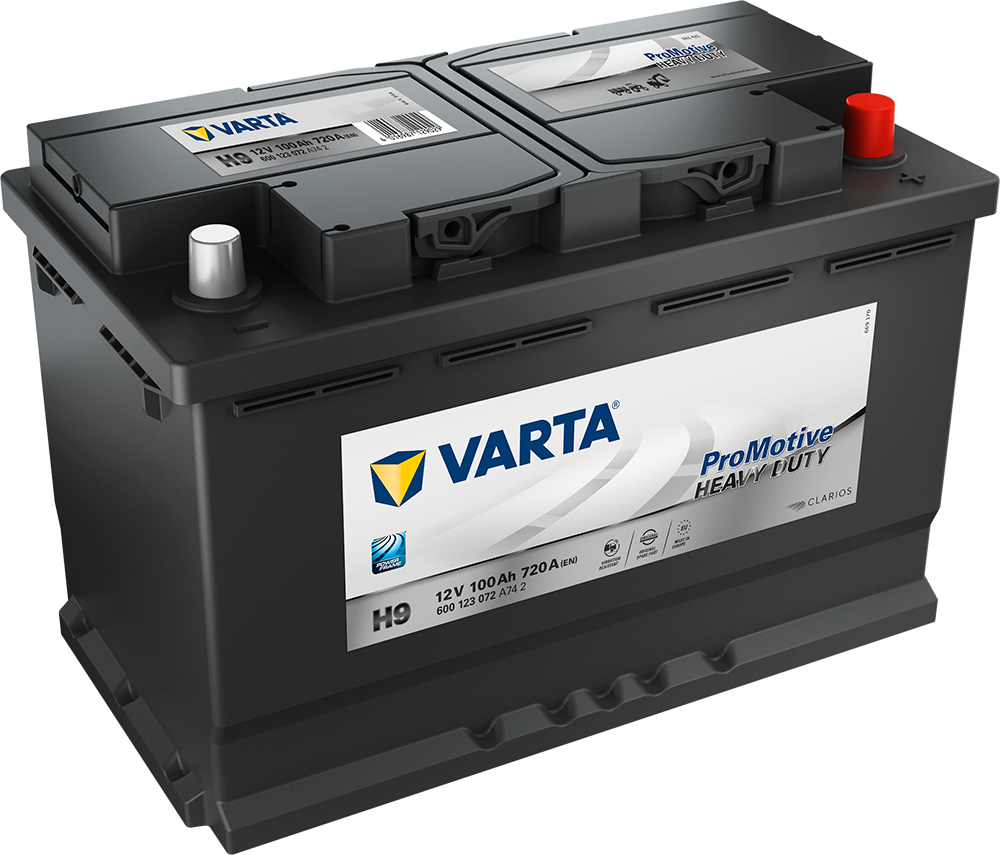 Varta Promotive Hd Batteri 12V 100Ah 720Cca +Høyre H9 shown in product view