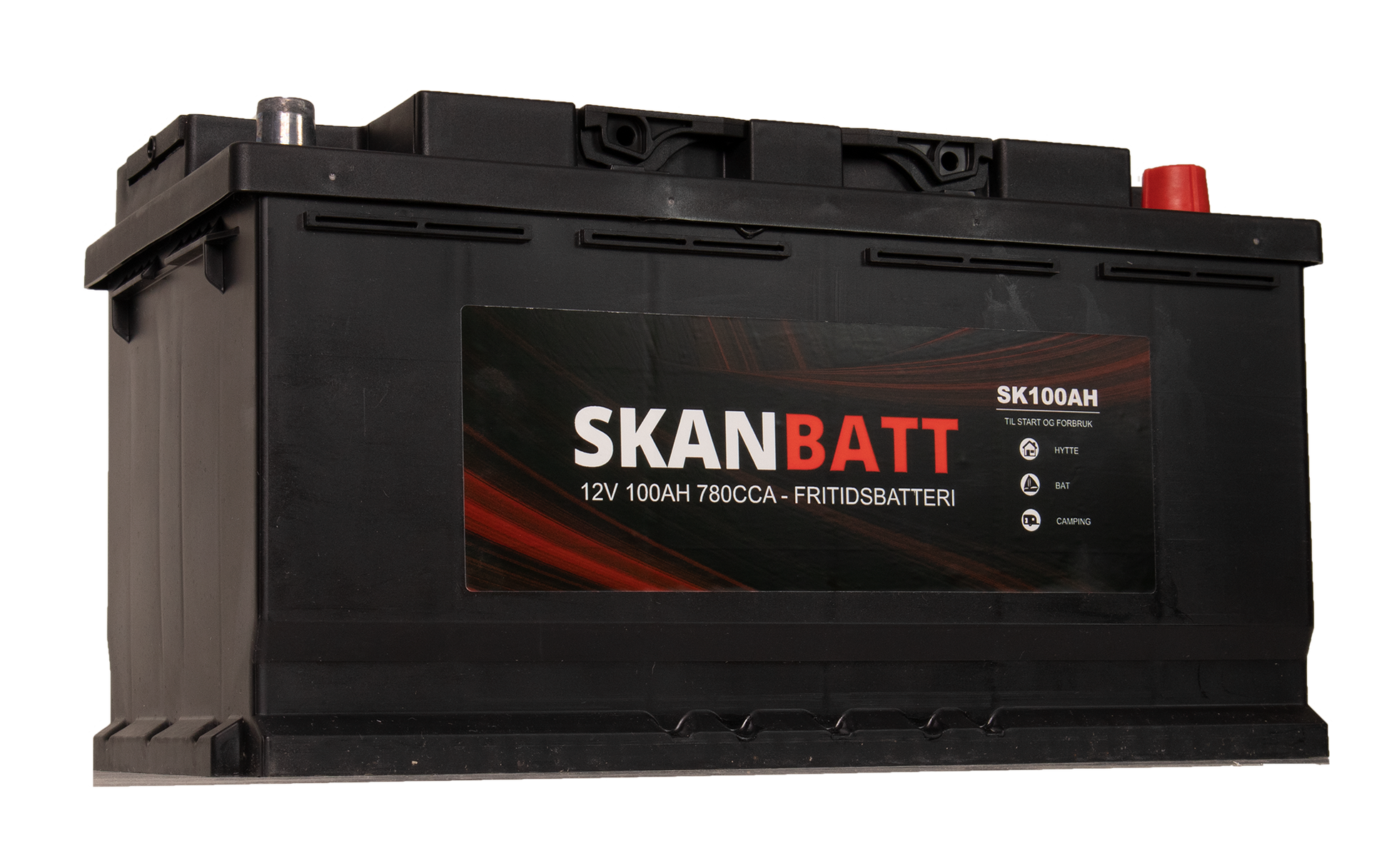 Skanbatt Fritidsbatteri 12V 100Ah 780Cca +Høyre shown in product view image 7