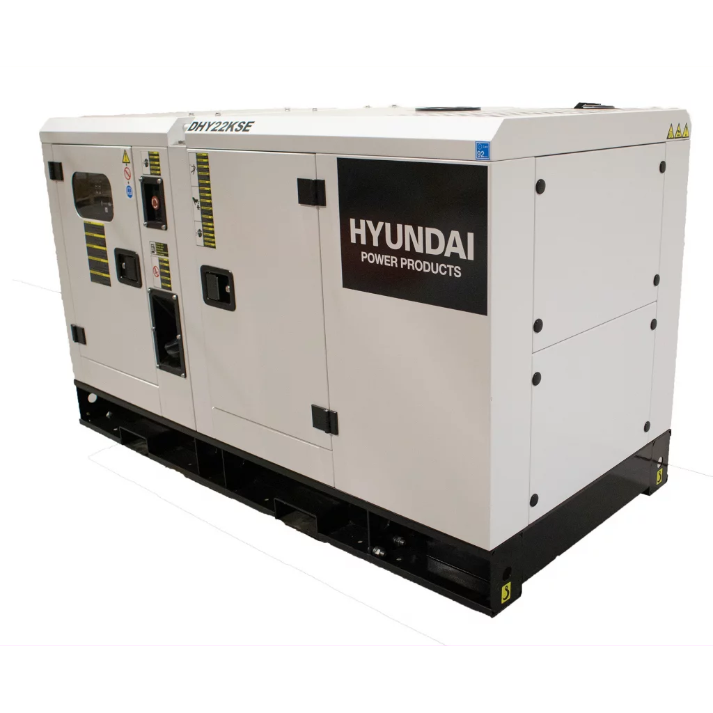 Hyundai Dhy22Kse Diesel Strömaggregat 22Kva 400V 3-fas - 1500Rpm - Vattenkyld