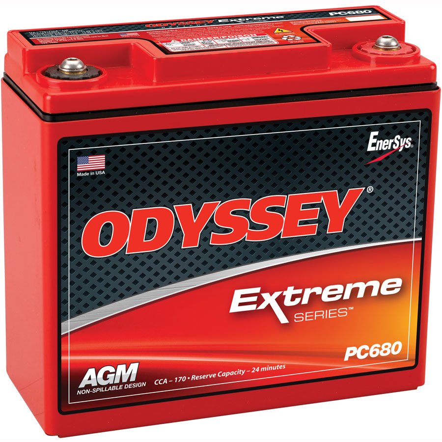 Odyssey Pc680Mj Agm Batteri 12V 16Ah 170Cca +Høyre shown in product view