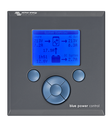 Victron Blue Power Control Gx Panel shown in product view