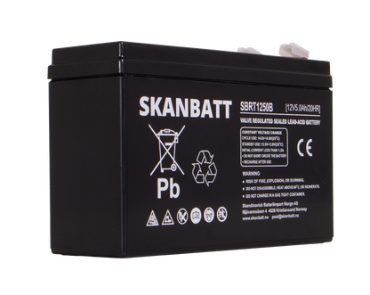 RITAR AGM Batteri 12V 5AH (150x50x100mm) (RT1250B)