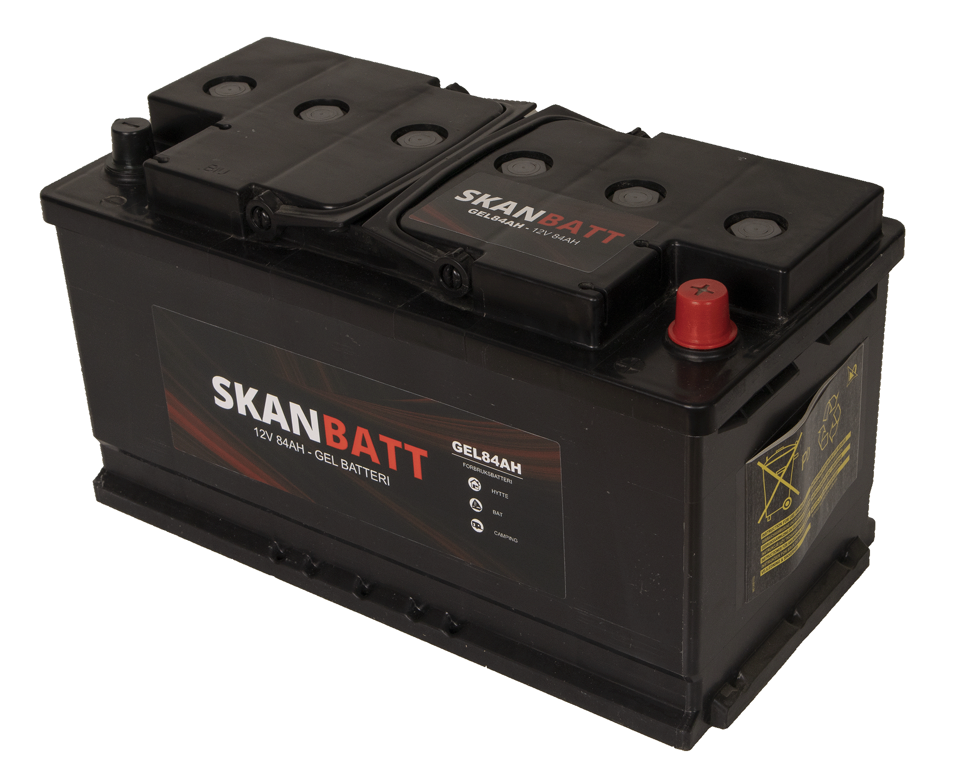 Skanbatt Gel Batteri 12V 84Ah +Høyre shown in product view image 3
