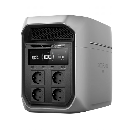 ECOFLOW DELTA 3 MAX PLUS Bærbar Strømforsyning - LPS - 2048Wh - 3000W