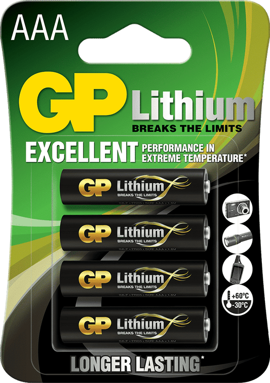 GP 24LF-2U4 1,5V Lithium AAA 4-pack
