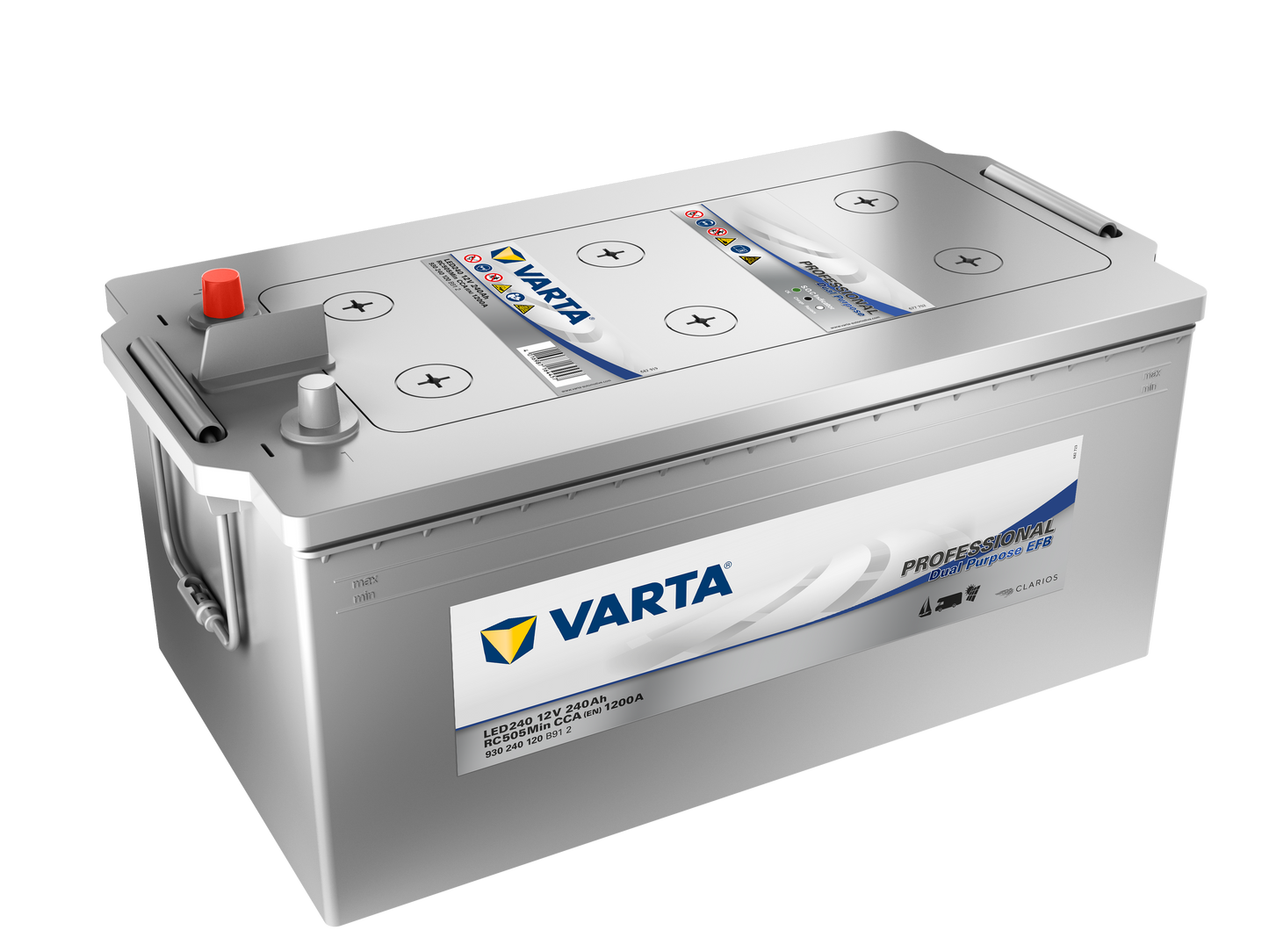 Varta Fritidsbatteri Efb Batteri 12V 240Ah 1200Cca +Venstre Led240 shown in product view